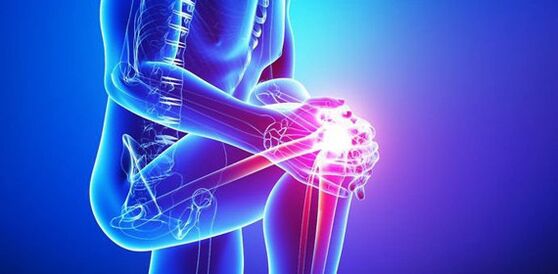 erős fájdalom a térdízületben